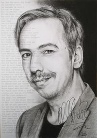 Olli Schulz, Portrait, signiert