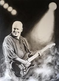 Kohleportrait, David Gilmour (Pink Floyd)
